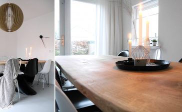 Eigenheid met een tafel op maat