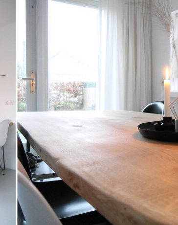 Eigenheid met een tafel op maat