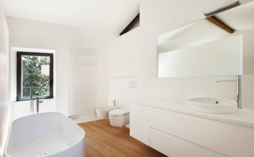 Is mat wit de nieuwe badkamer kleur