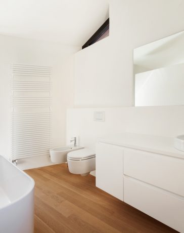 Is mat wit de nieuwe badkamer kleur